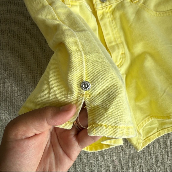 Vintage Riders Yellow Jean Shorts Lightweight Denim - Picture 8 of 11